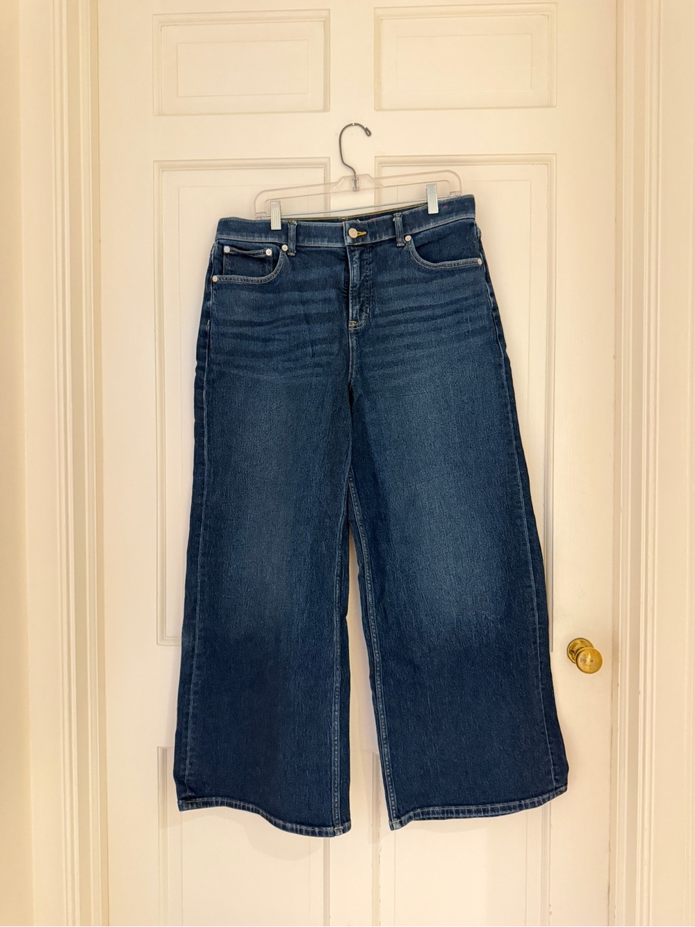 SPANX Dark Blue Wide Leg Jeans
